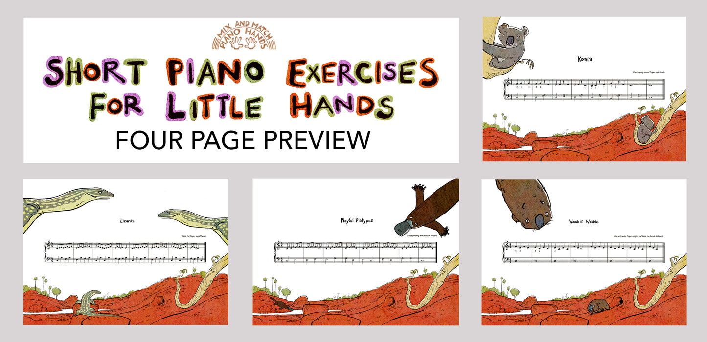 Short Piano Exercises for Little Hands