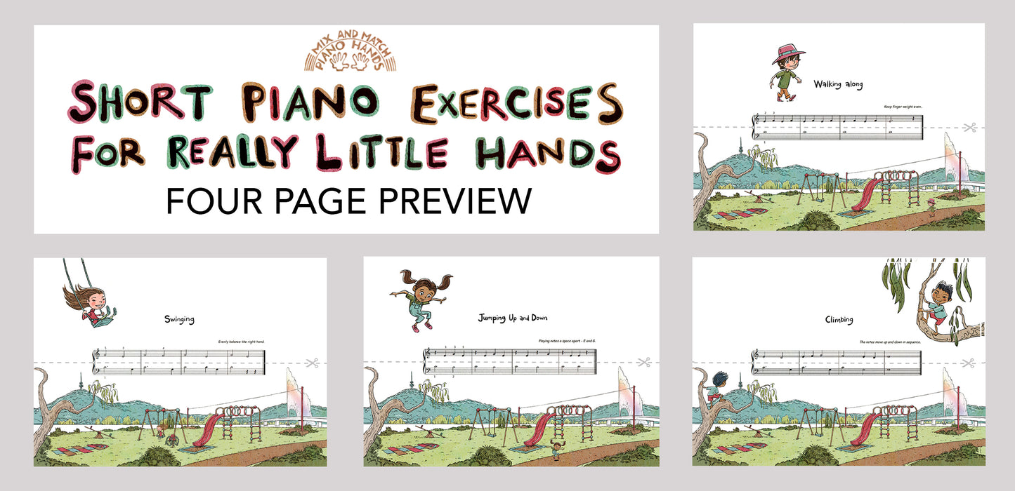 Short Piano Exercises for Really Little Hands